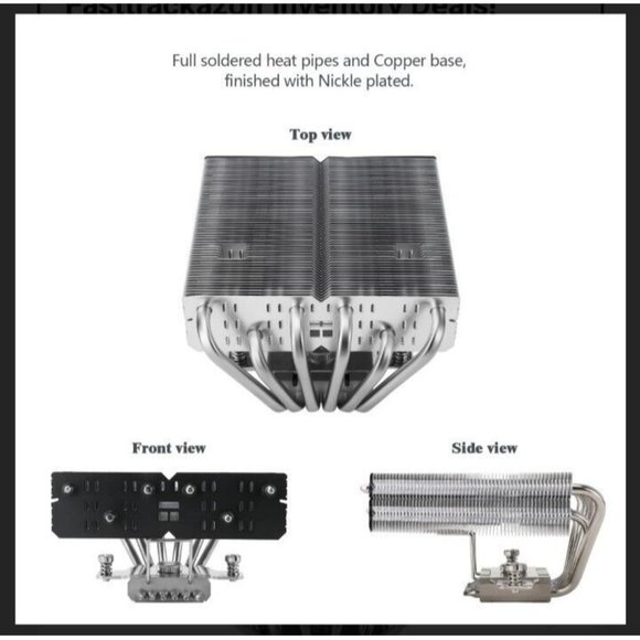 Thermalright SI-100 CPU Air Cooler, 6�6mm Heat Pipes, TL-E12 PWM Quiet Fan CPU - Picture 2 of 6